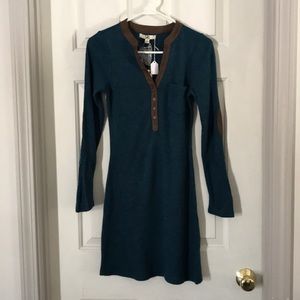 Small, YA teal sweater dress NWWT